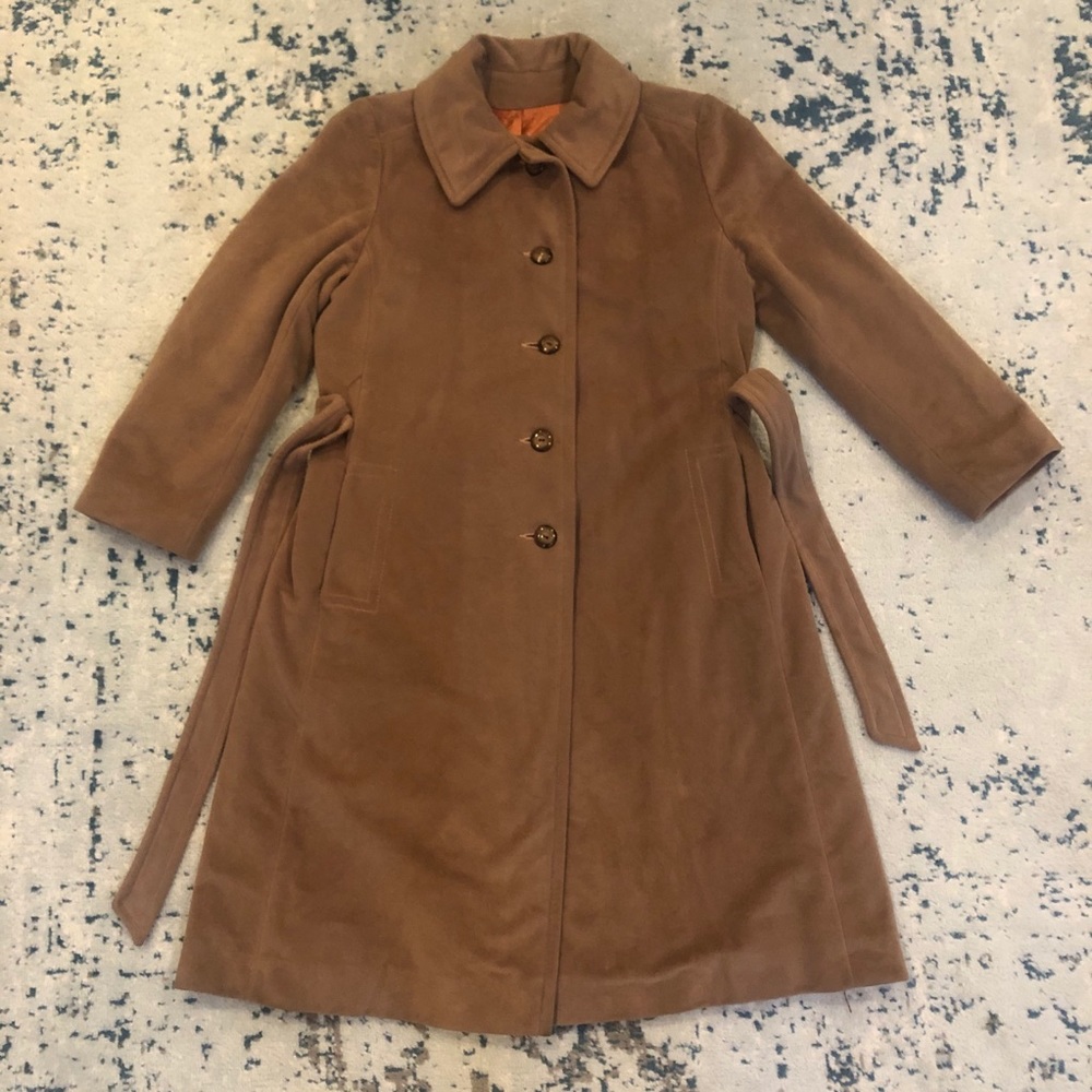 Vintage Lorendale by Bromleigh Wool Camel Coat